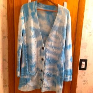 Tie Dye Cardigan Sweater